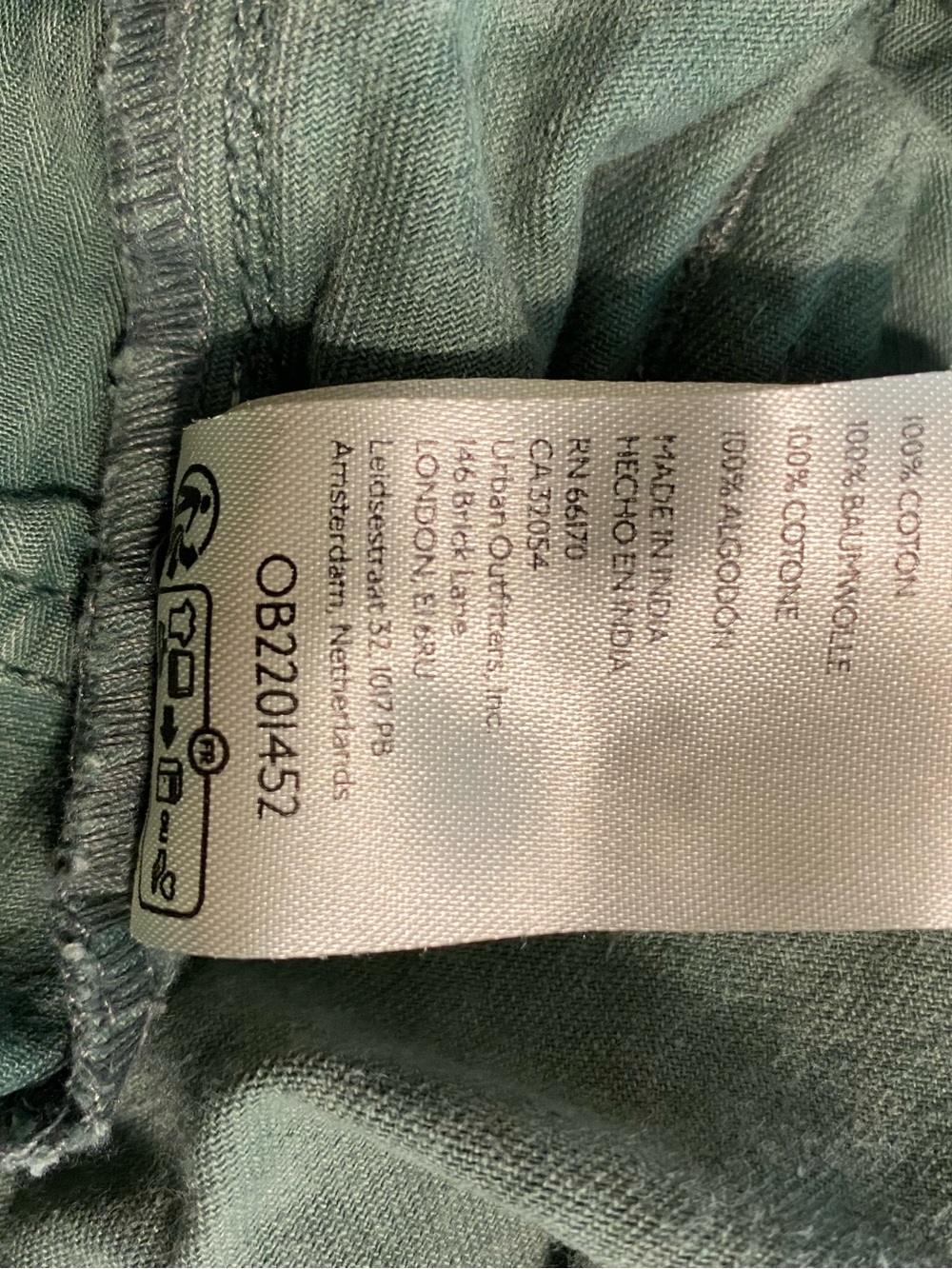 Free People Julien Wide Leg Chino Trouser Pants in Green - Picture 8 of 12